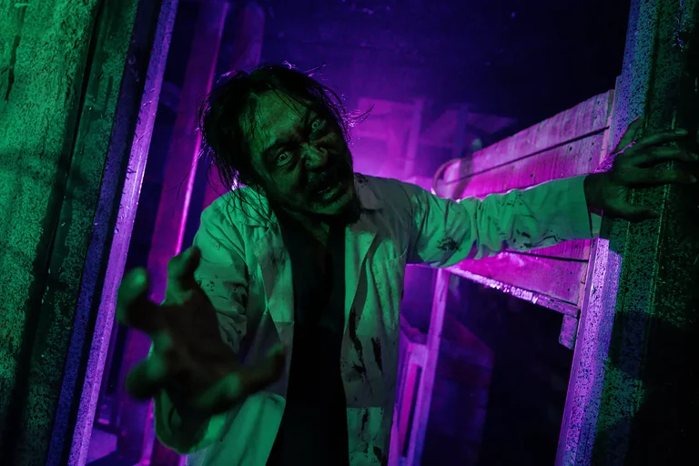A monster inside HellScream Haunted House